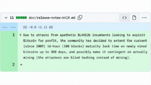 Форк Биткойна BLAKE2b предлагает майнерам подождать 45 дней, прежде чем распоряжаться своими монетами