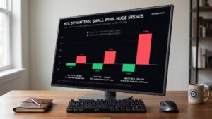 Ожидание падения курса биткоина на 30 % обернулось обратным результатом в 61 % исследованных случаев