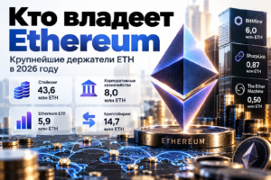 Кто владеет Ethereum: крупнейшие держатели ETH в 2026 году