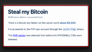 Сайт бросает вызов хакерам: украдите биткоины, пока часы тикают